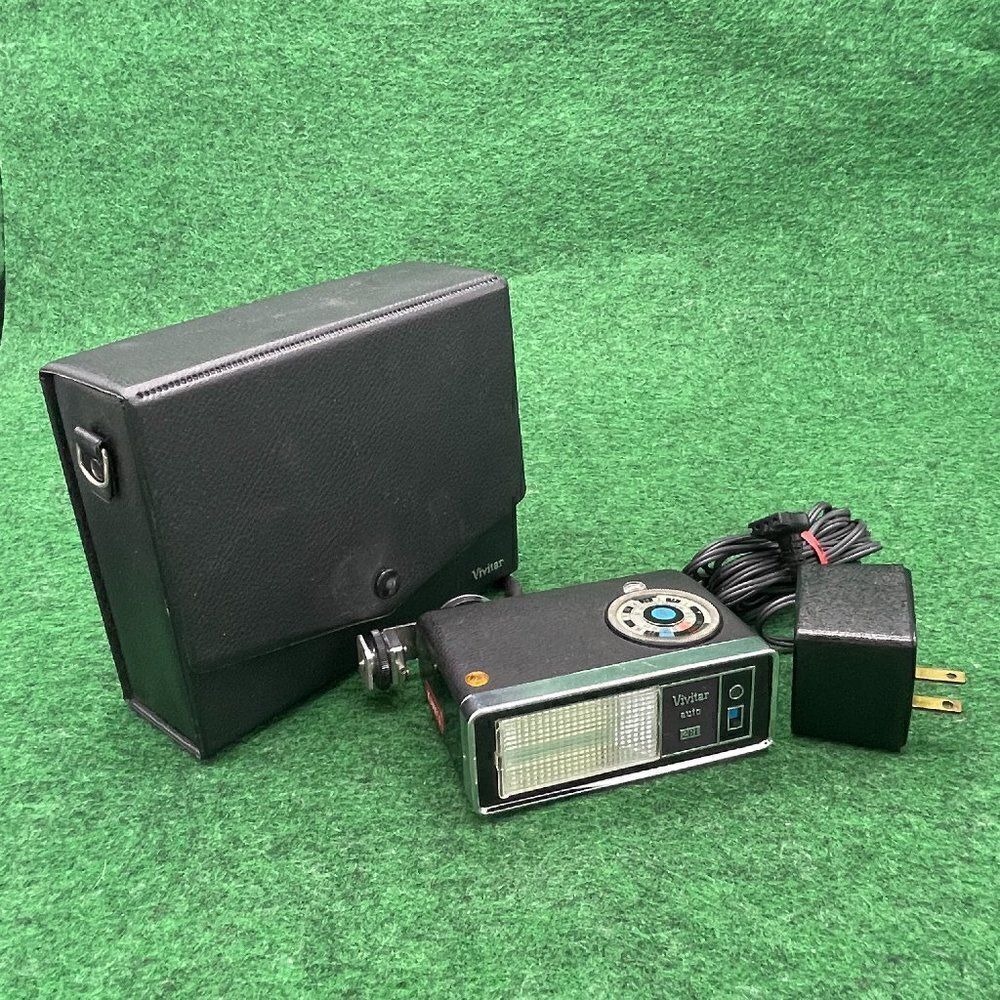 Vintage Vivitar Auto 281 Electronic Flash W Original Carrying Case